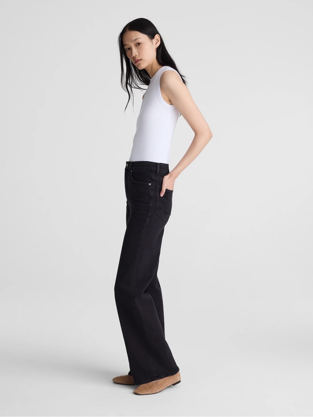 Madewell Wide-Leg Jean in Super Stretch 24 P - Picture 3 of 10